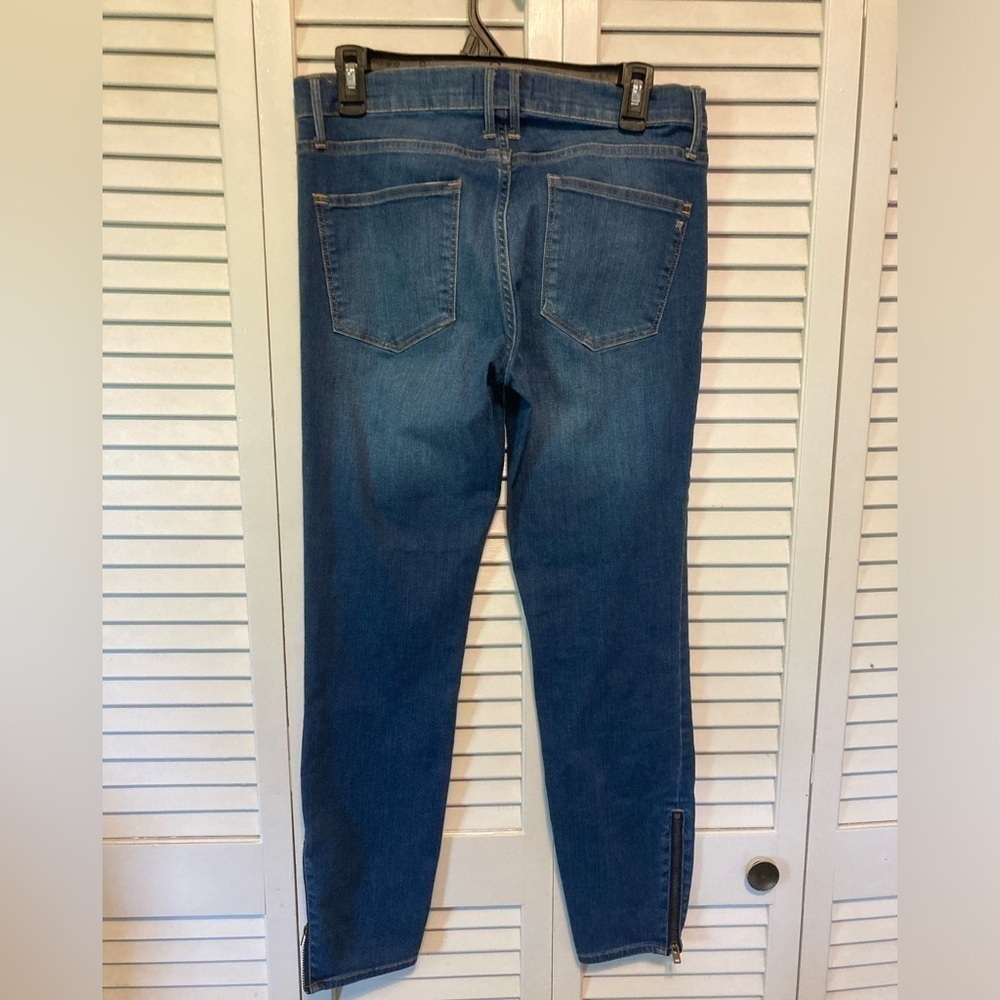 Madewell Blue Skinny Zipper Ankle Denim Jeans Size 30 - Picture 10 of 12